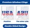 4th of July Window Clings Decorations,111 PCS Reusable Static Summer Patriotic American Flag Stickers